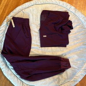 Figs Scrub Set-Deep Purple